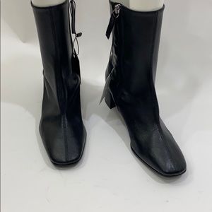 Zara Square Toe Sock Booties - Brand New